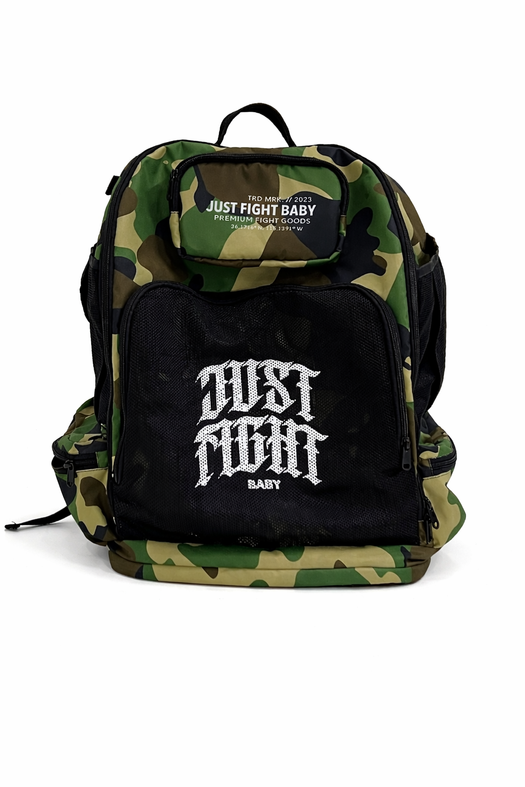 Just Fight Green Camo Bag